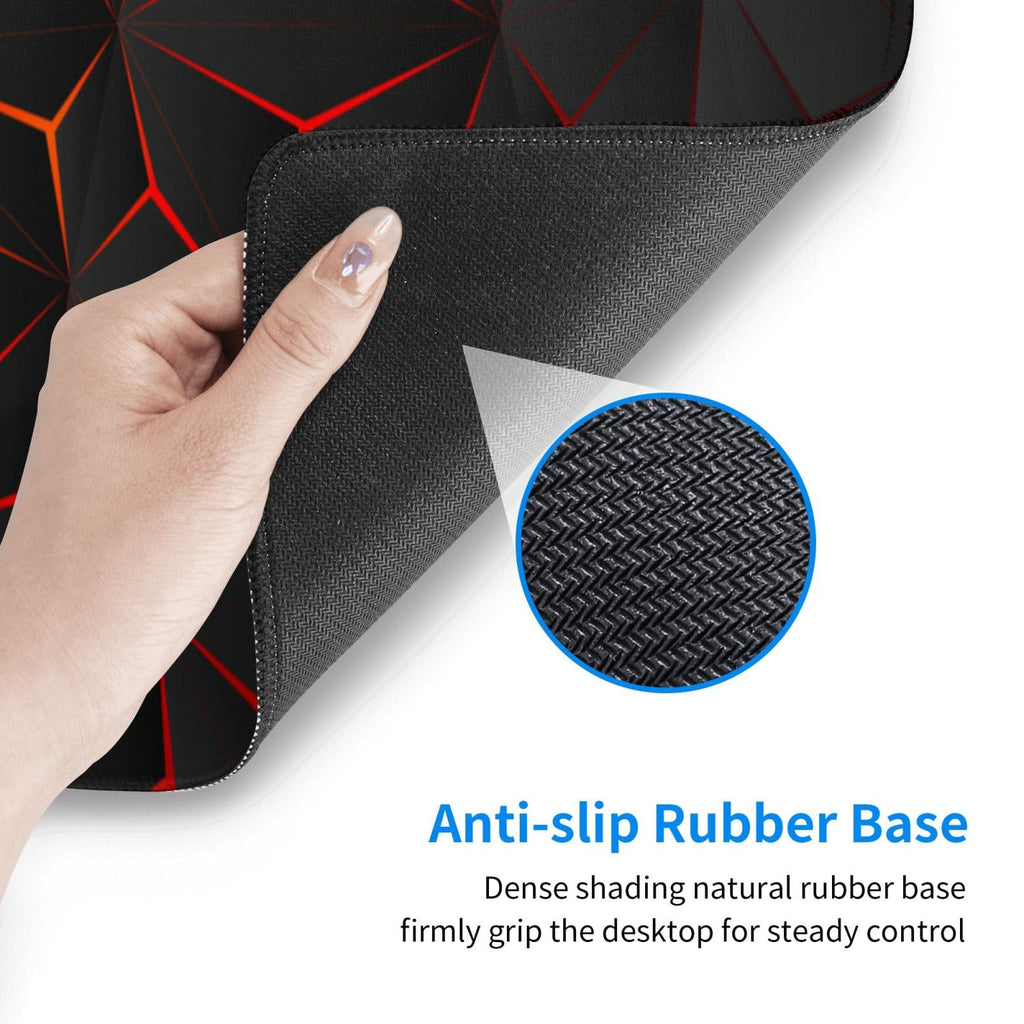Black Red Large Gaming Mouse Pad 31.5 x 12 inch U447
