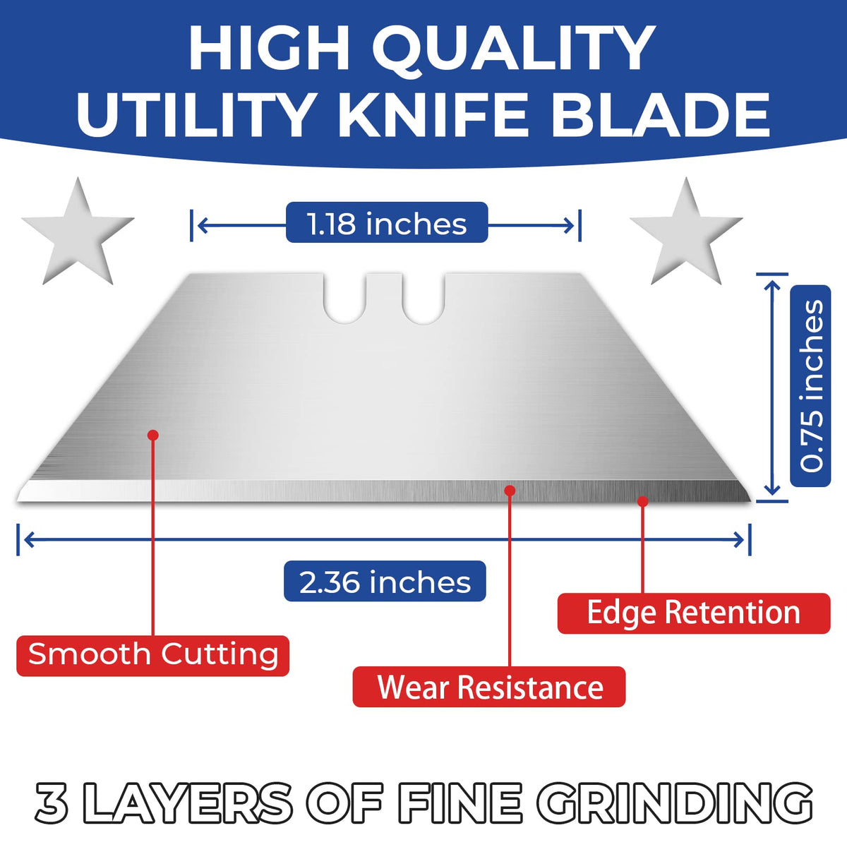 Utility Knife Blades 100 Pack with Dispenser N7427