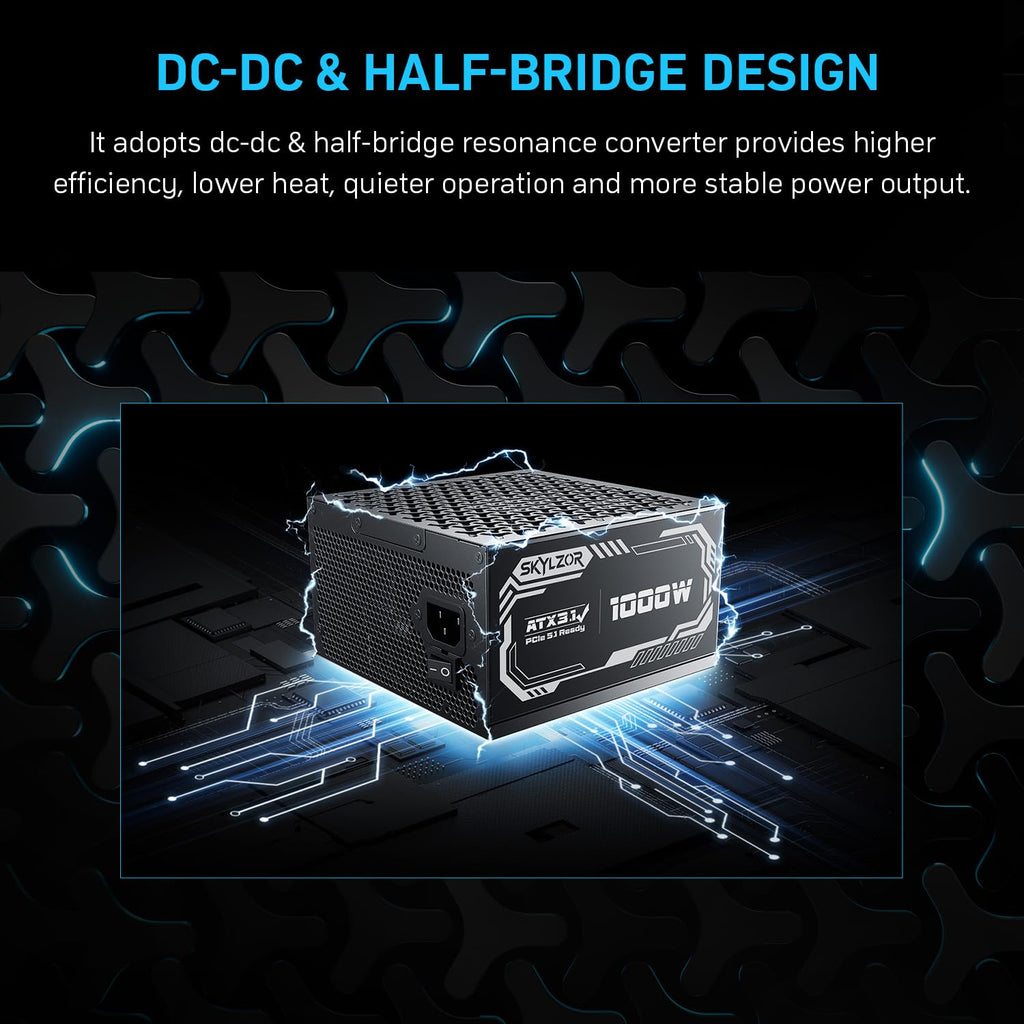 1000W Fully Modular 80+ Gold Certified ATX 3.1 Power Supply V535972