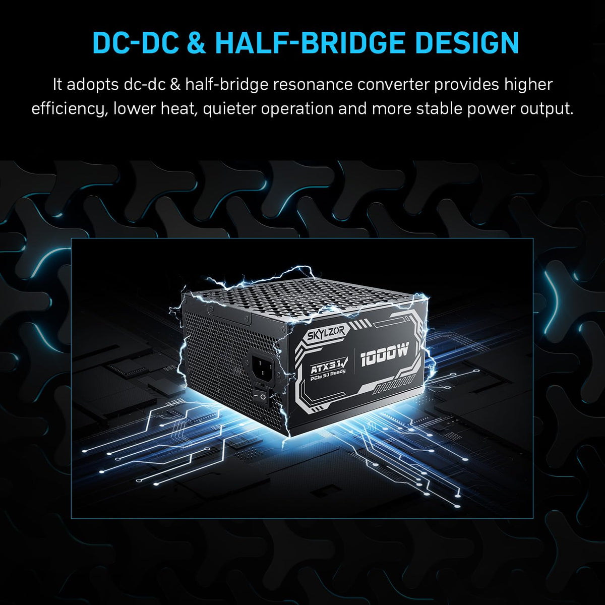 1000W Fully Modular 80+ Gold Certified ATX 3.1 Power Supply V535972