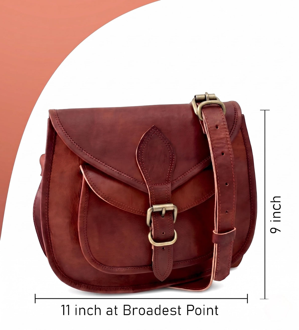Genuine Leather Crossbody Satchel Bag W167126