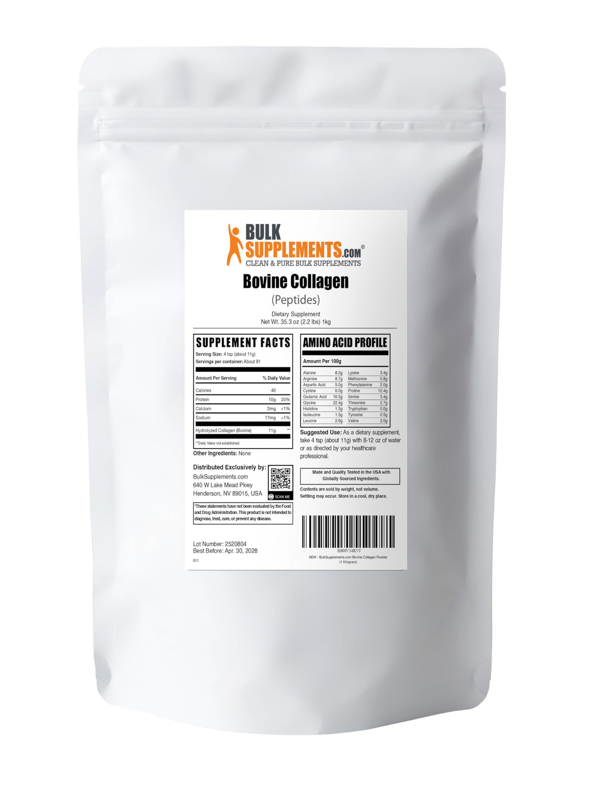 Collagen Peptides Powder 1kg J2449