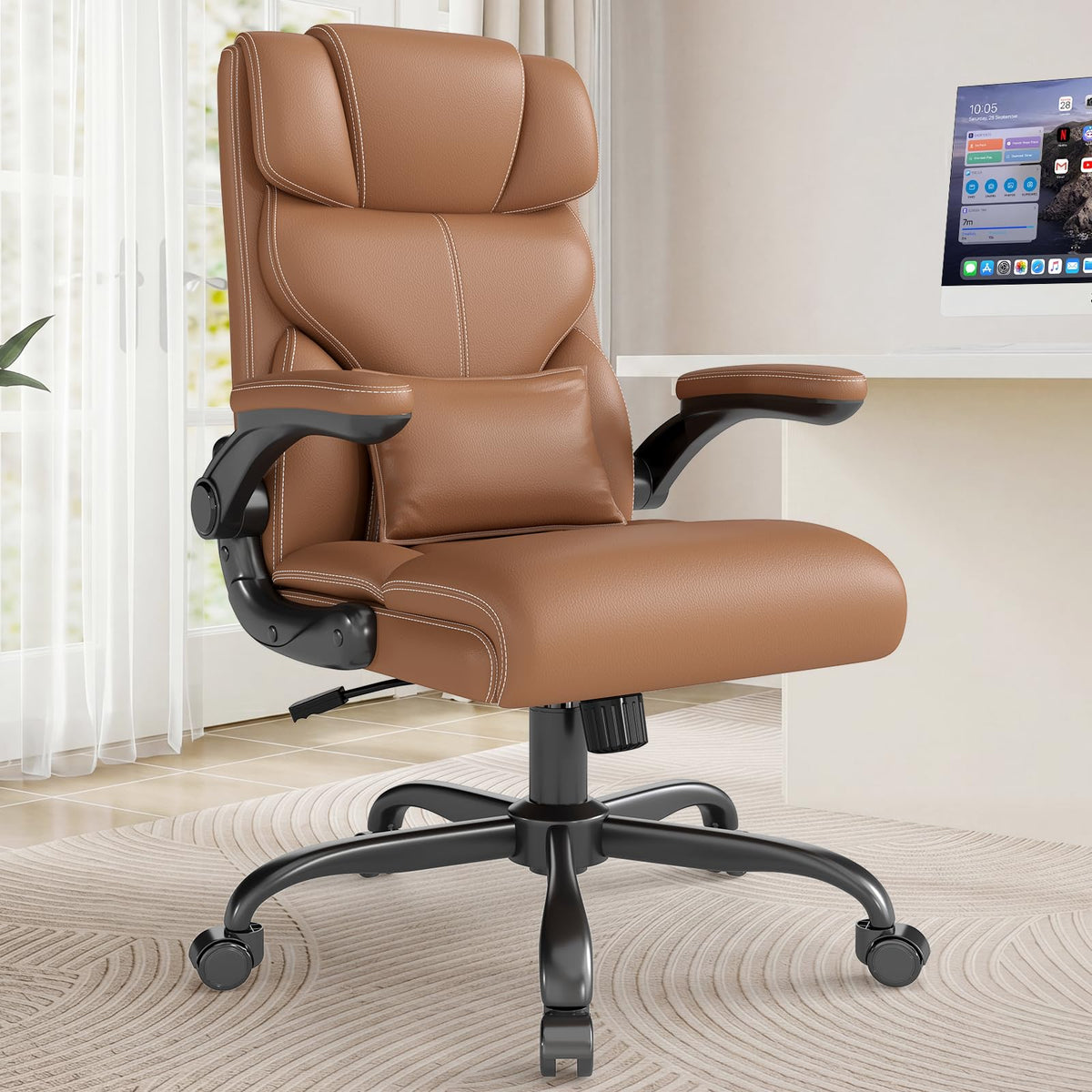 Ergonomic Office Chair with Flip-up Armrests F3134
