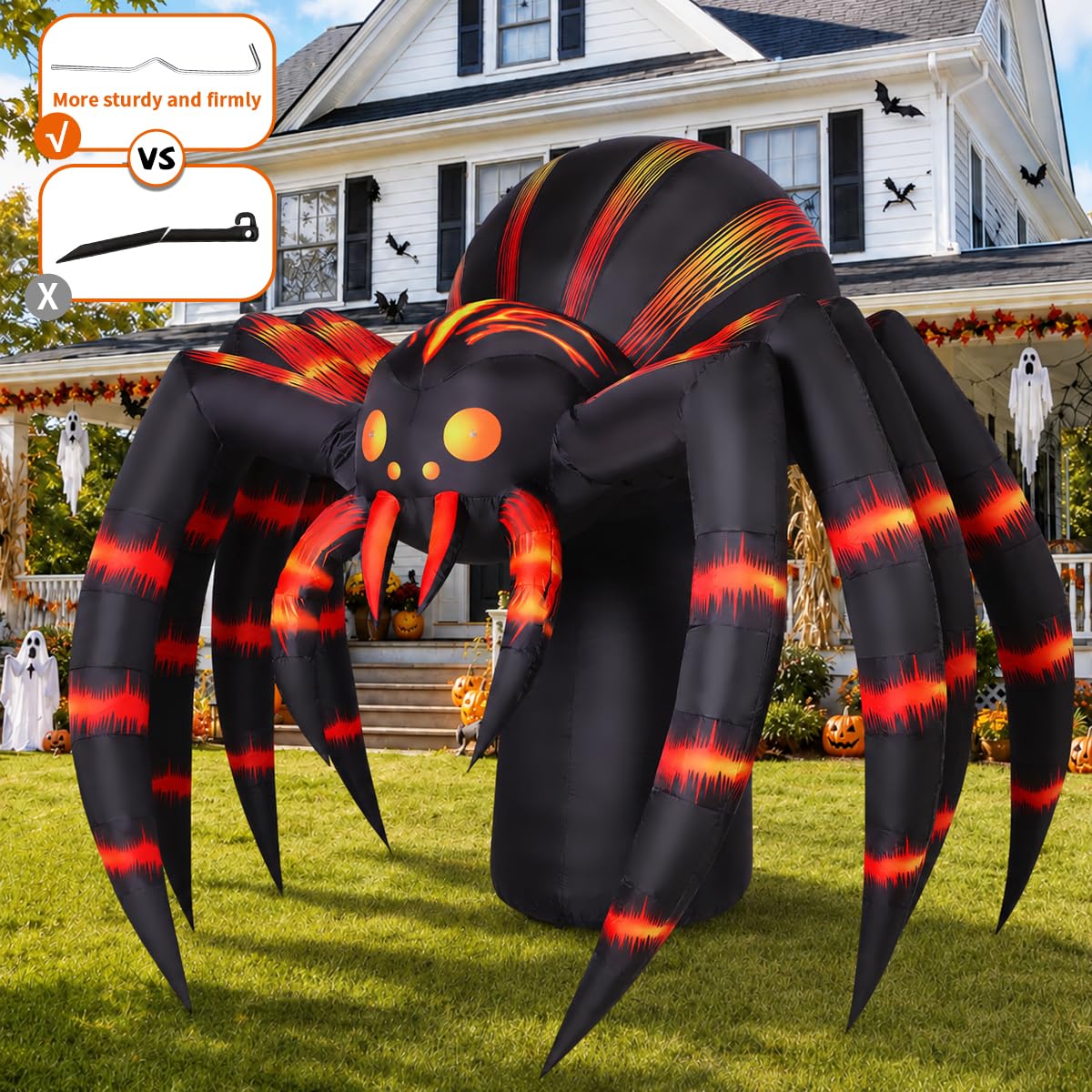 7FT Halloween Inflatables Yard Decor with LEDs H3656