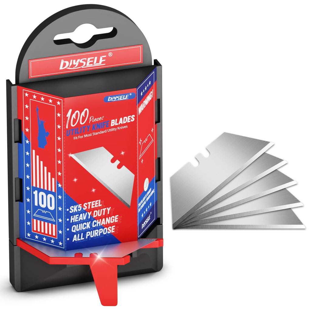 Utility Knife Blades 100 Pack with Dispenser N7427