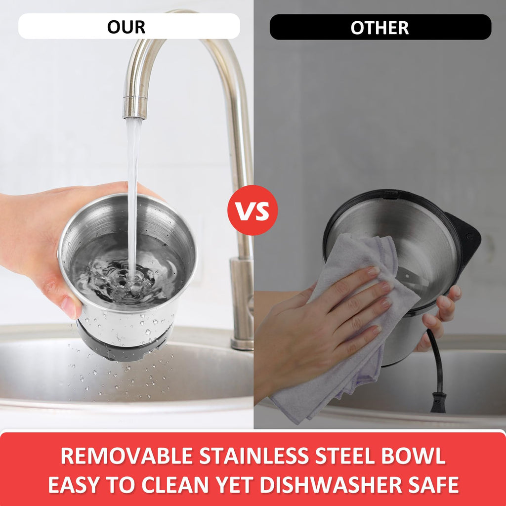 Electric Coffee Bean Grinder with Removable Stainless Steel Bowl I988