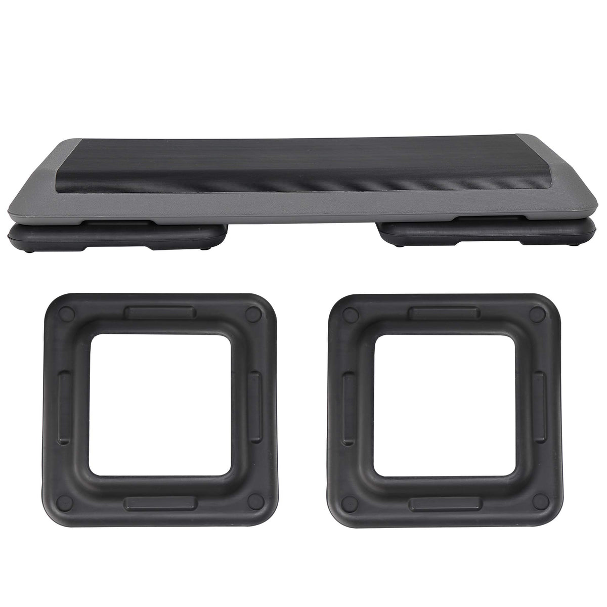 43 inch Adjustable Aerobic Exercise Step Platform with 4 Risers D7317