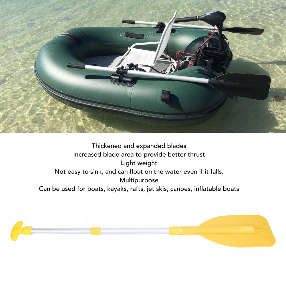 2Pcs Telescopic Adjustable Canoe Paddles B342622