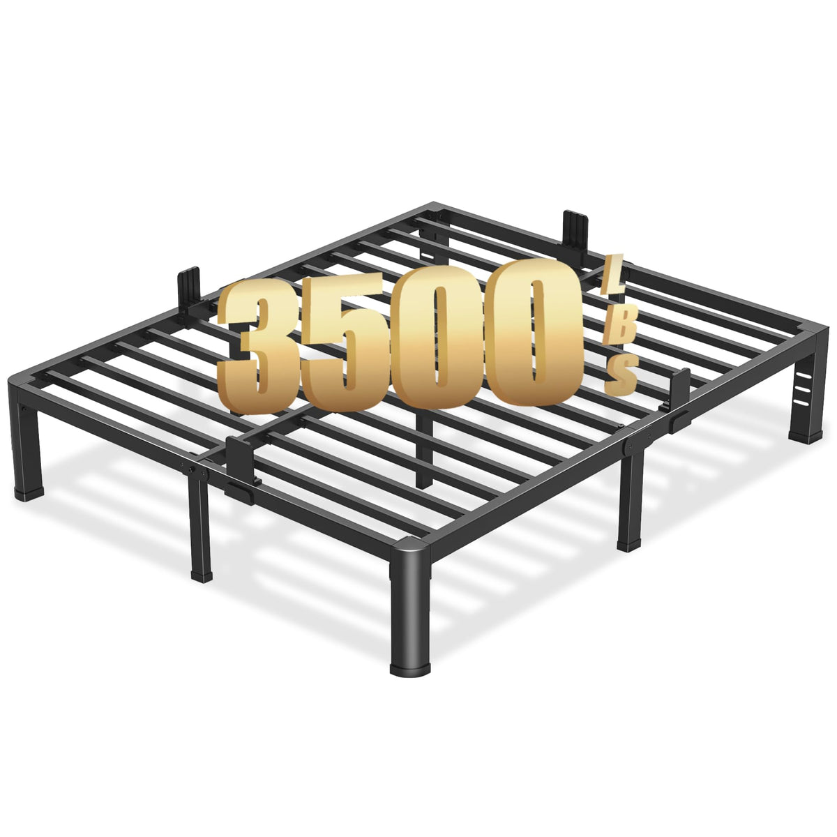 10 Inch Queen Metal Bed Frame with Headboard K291444