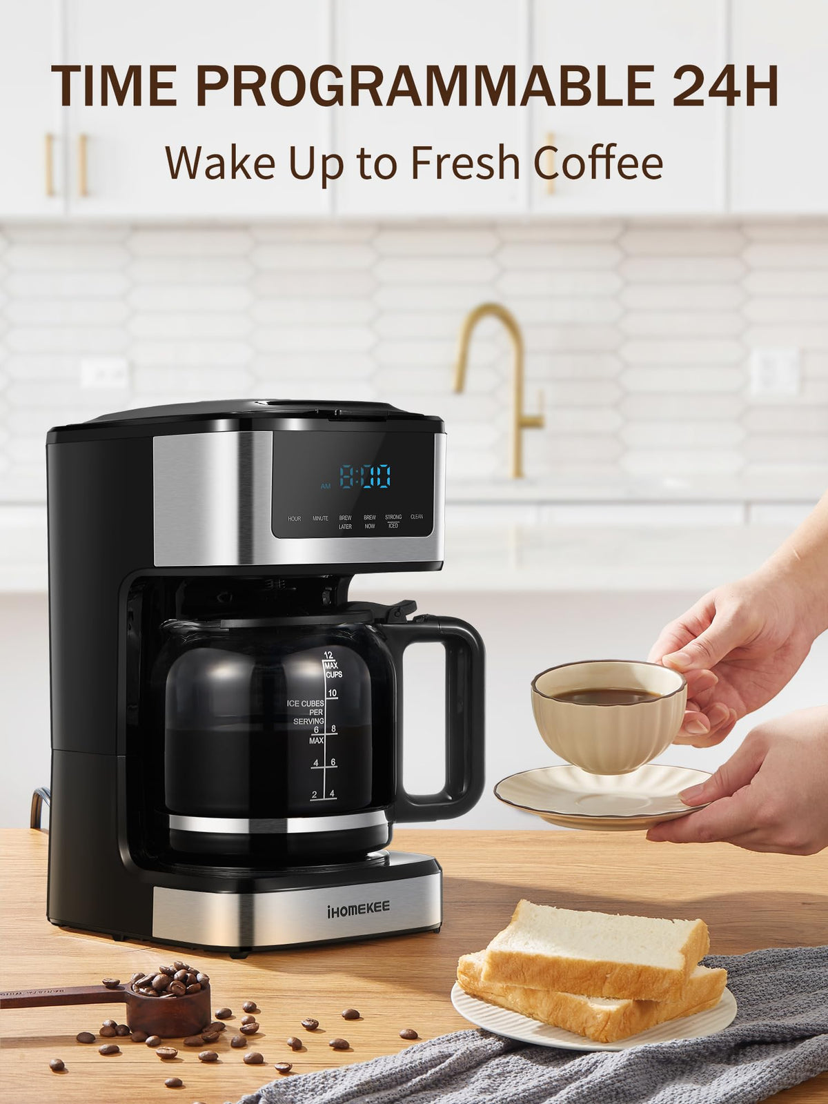 Programmable Drip Coffee Maker 12 Cup K87899