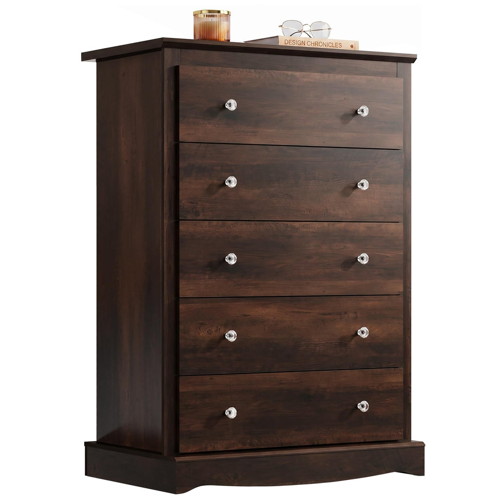 5 Drawer Rustic Brown Dresser A96204