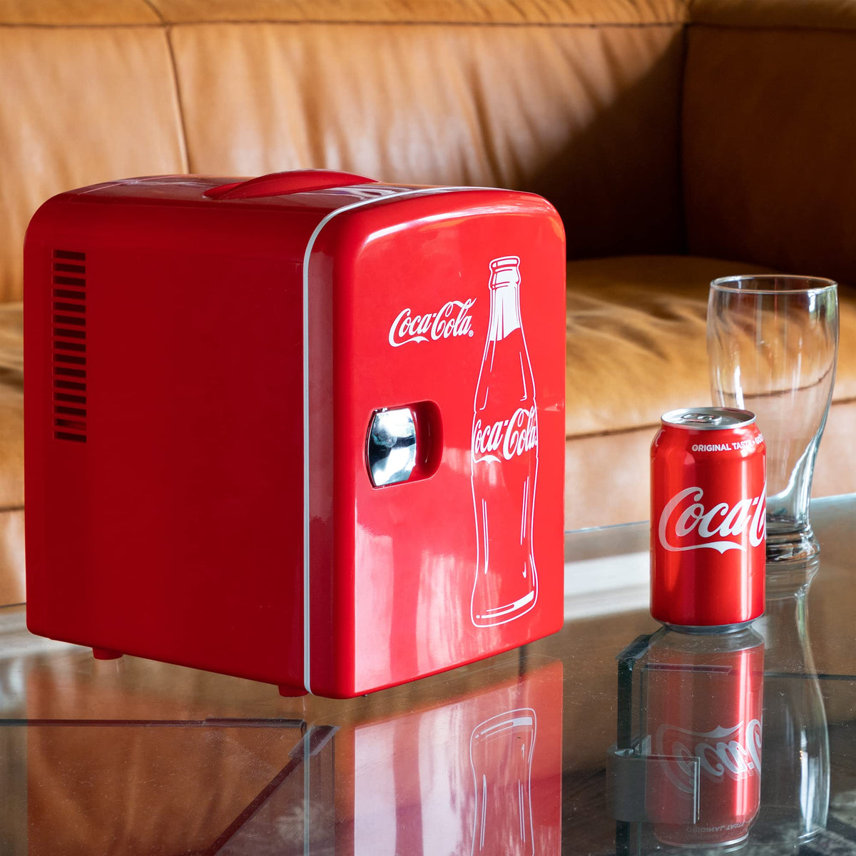 Red 6 Can Mini Fridge Q3595