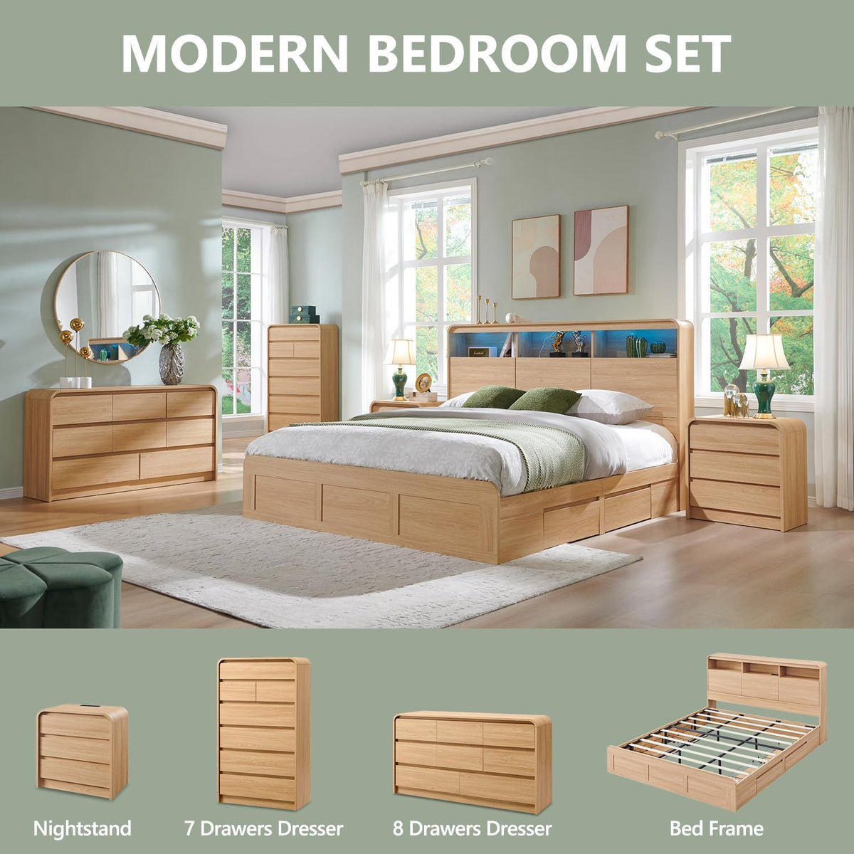 7 Drawer Dresser O8163