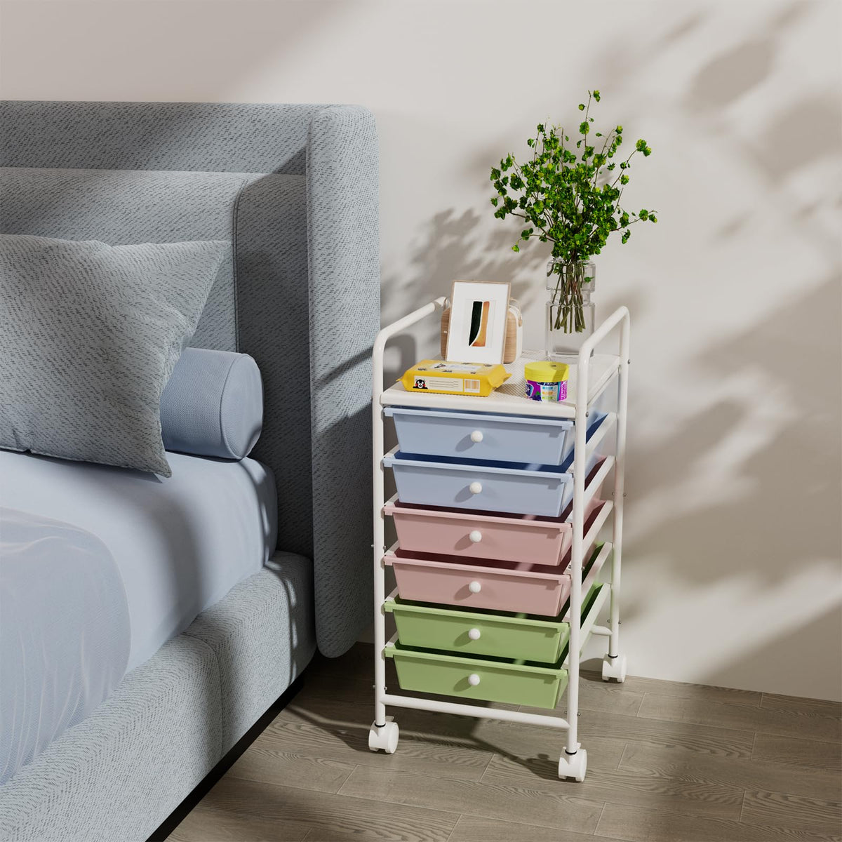 6-Tier Rolling Utility Cart with 6 Drawers H492614