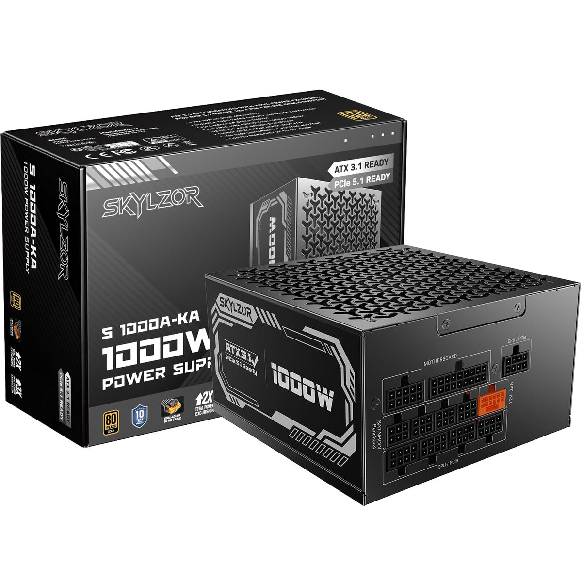 1000W Fully Modular 80+ Gold Certified ATX 3.1 Power Supply V535972