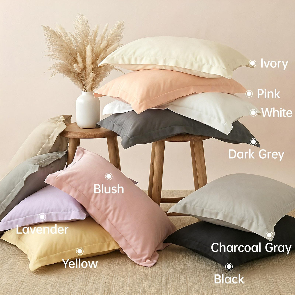 Beige King Size 3 Piece Comforter Set X822