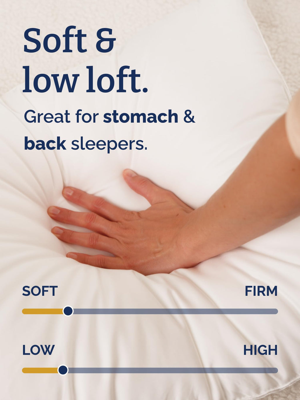100% Cotton King Size Bed Pillows Set of 2 White F805316