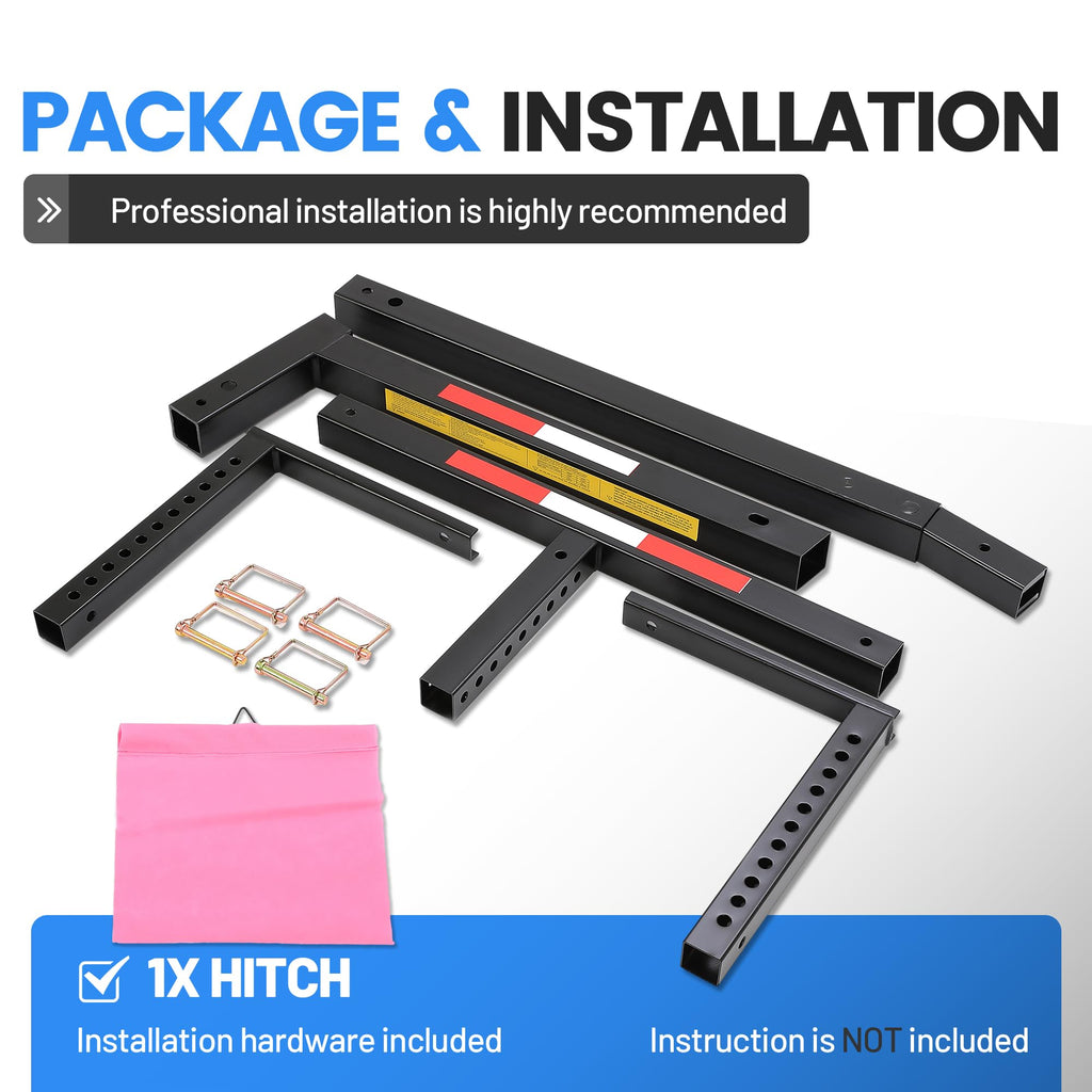Truck Bed Extender Hitch Mount Extension Rack V50550