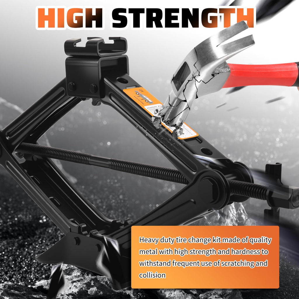 2 Ton Heavy Duty Scissor Jack Set L46934