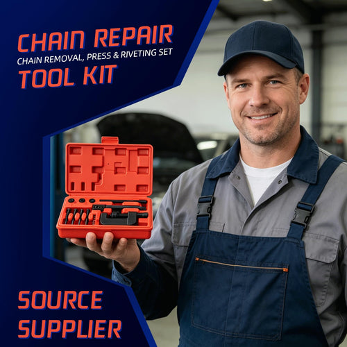 13PCS Motorcycle Chain Breaker Kit with Storage Case F7782