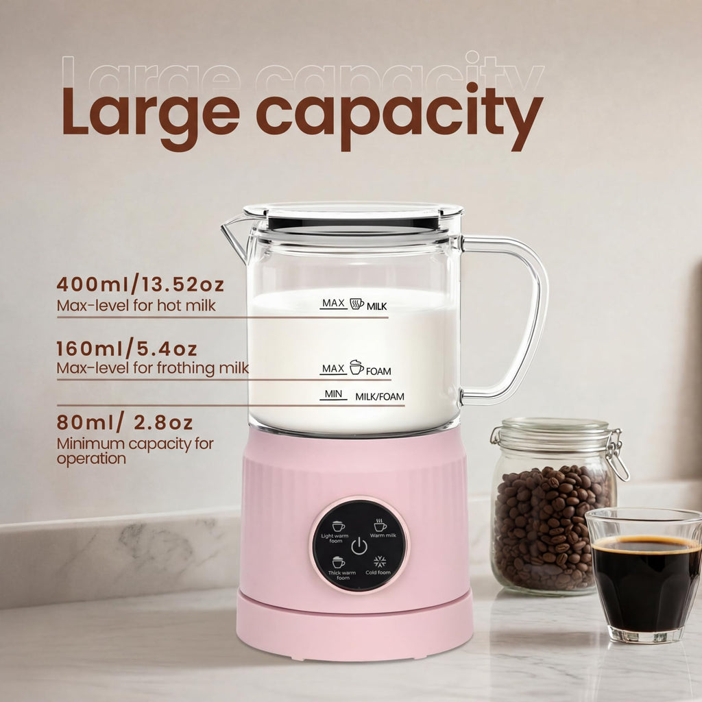 4-in-1 Electric Milk Frother and Steamer F385