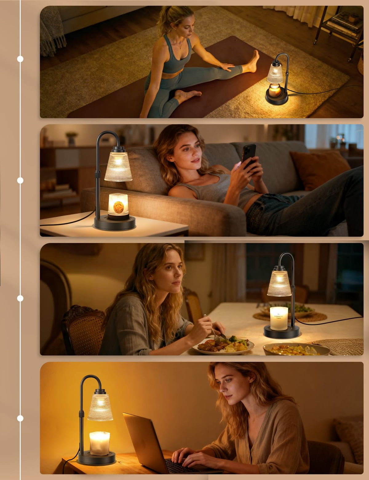 Dimmable Candle Warmer Lamp with Timer X1571