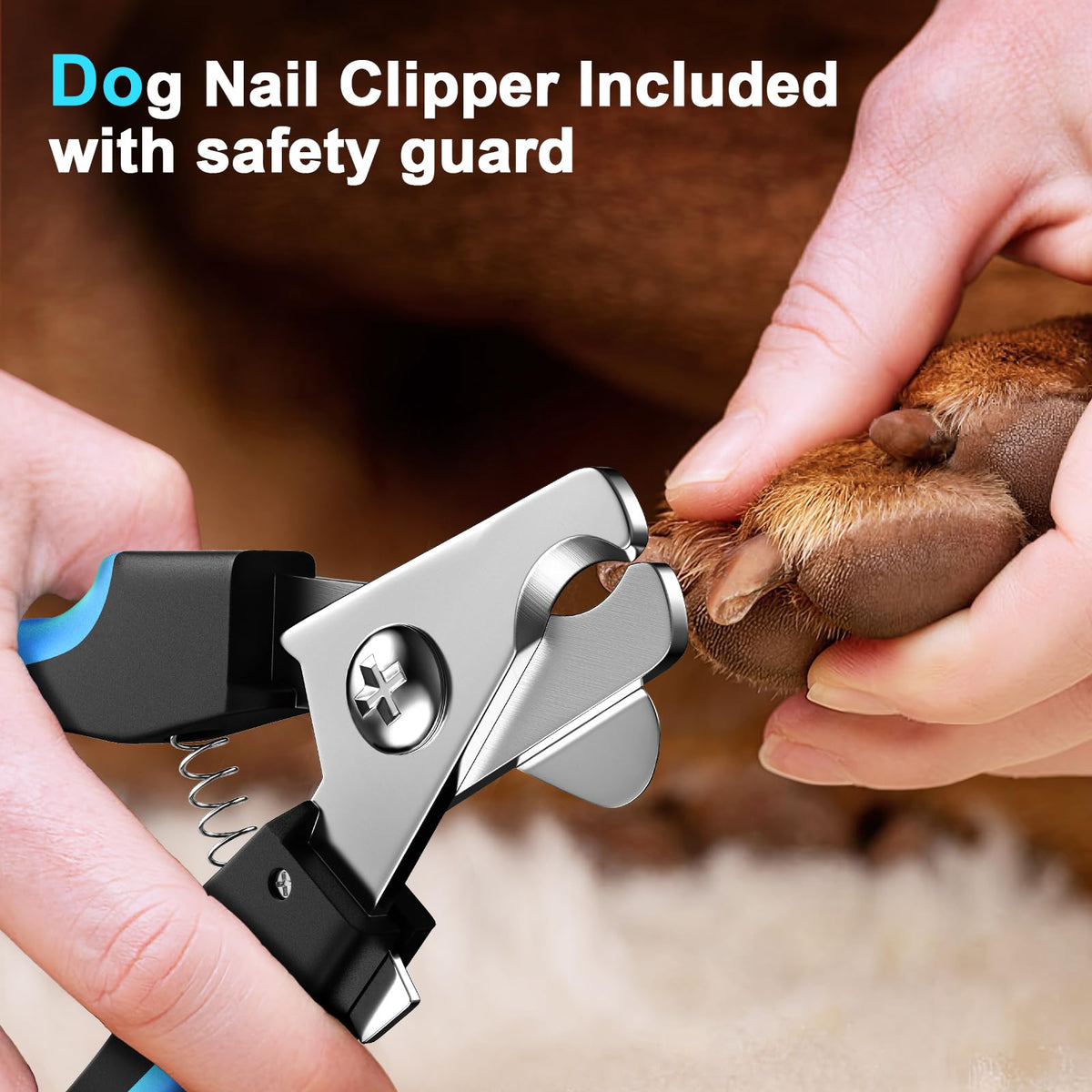 Dog Nail Grinder and Clippers Kit with 2 LED Lights J209241