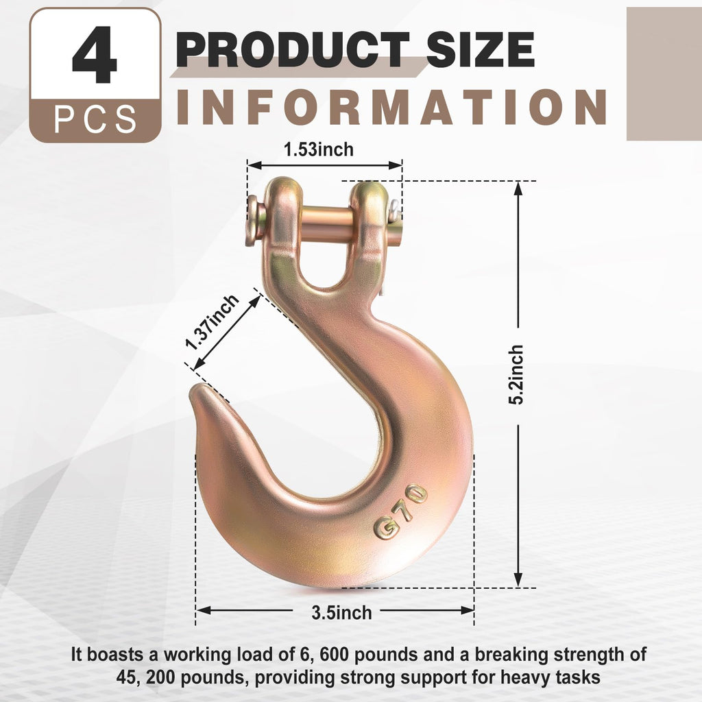 Heavy Duty Grade 70 Steel Clevis Slip Hook Z627