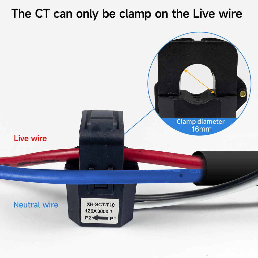 Single Phase Clamp Electricity Meter with Current Transformer, WiFi R74994