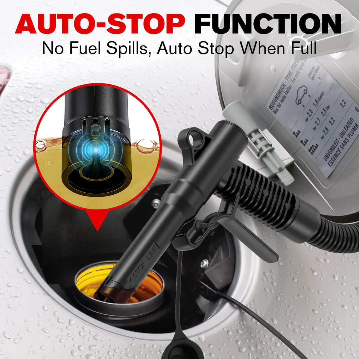 Battery Operated Fuel Transfer Pump with Auto-Stop R30058