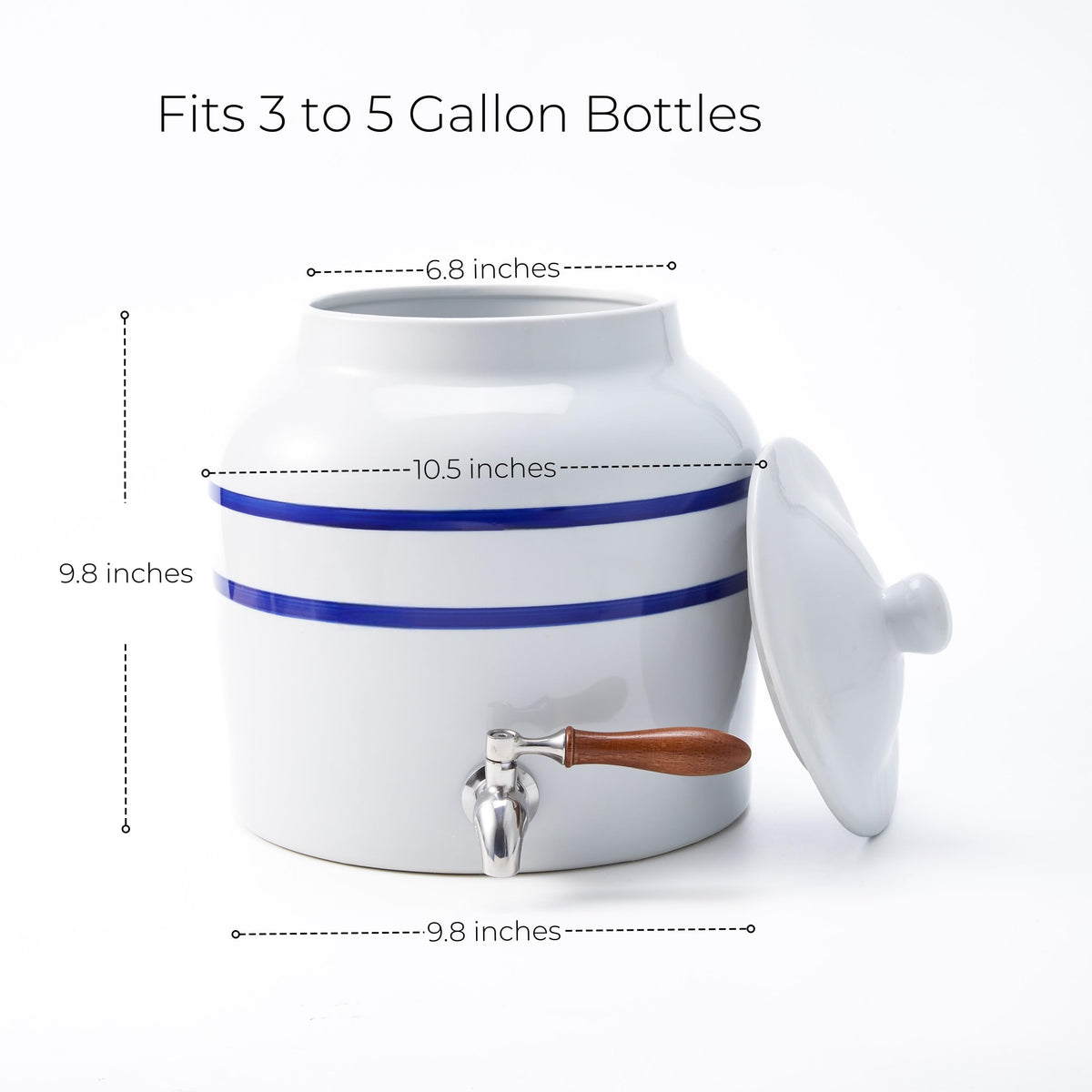 Ceramic Water Dispenser for 3-5 Gallon Bottles S178907