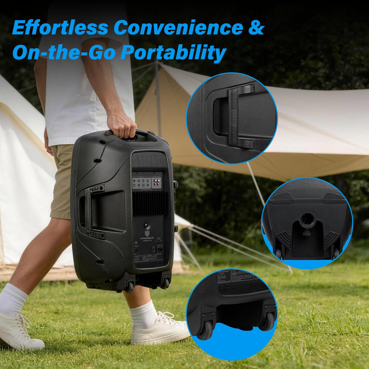 15-Inch 2-Way Powered PA Speaker System Combo Set I5215