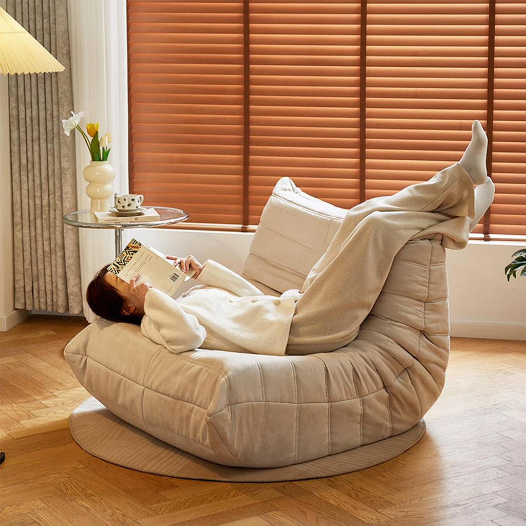 Yellow Memory Foam Bean Bag Sofa Chair Q1884