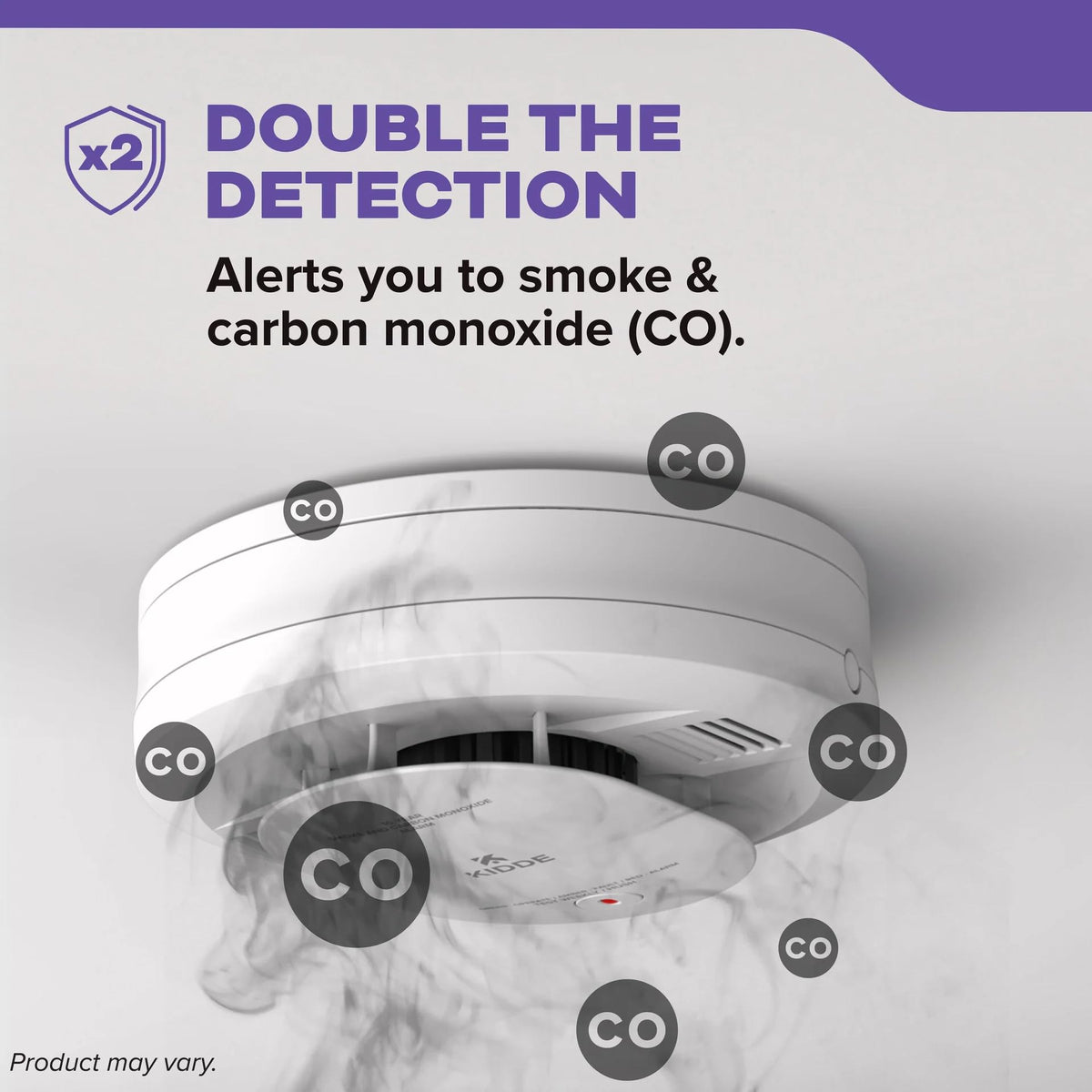 Smoke & Carbon Monoxide Alarm, Battery Powered Combo Detector G699858