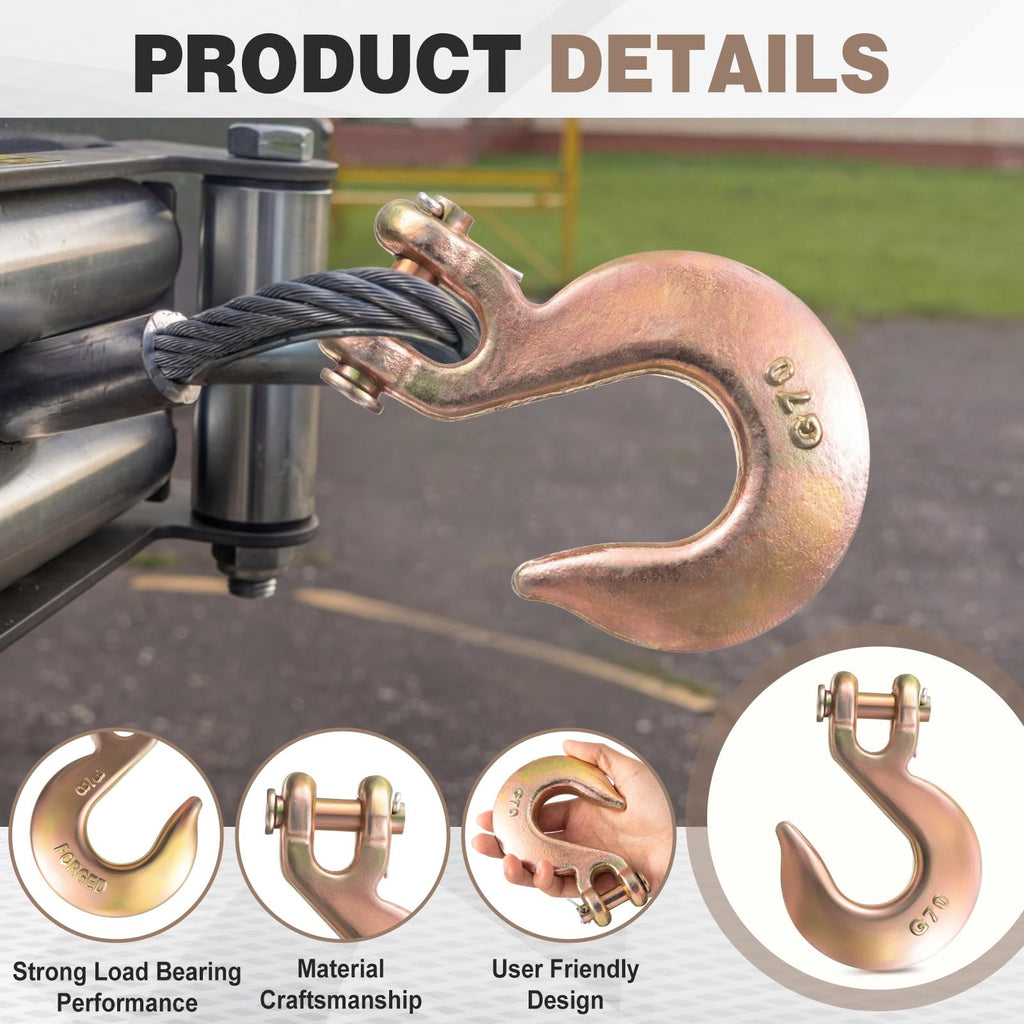 Heavy Duty Grade 70 Steel Clevis Slip Hook Z627