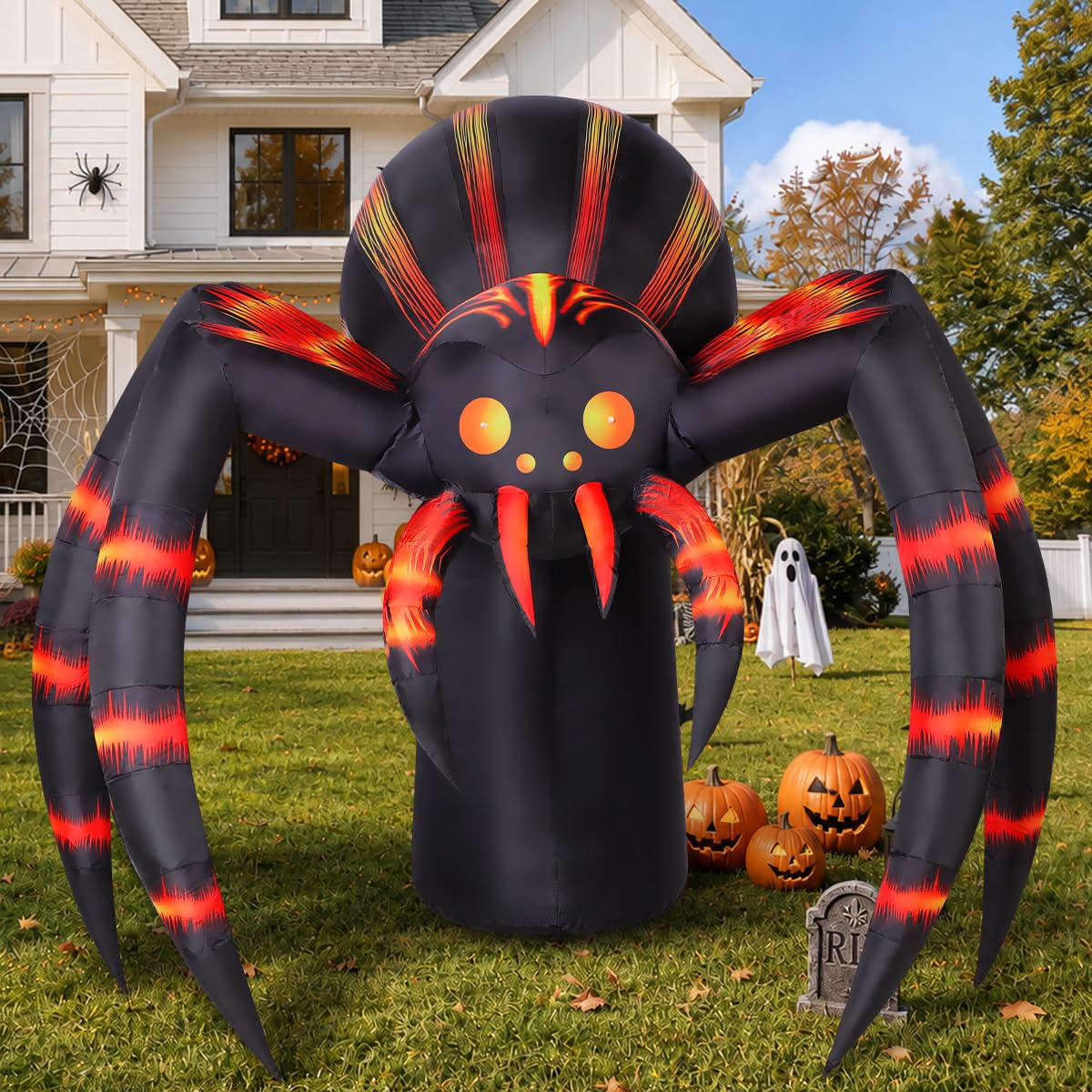 7FT Halloween Inflatables Yard Decor with LEDs H3656