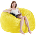 Yellow 3 ft Memory Foam Bean Bag Chair H453