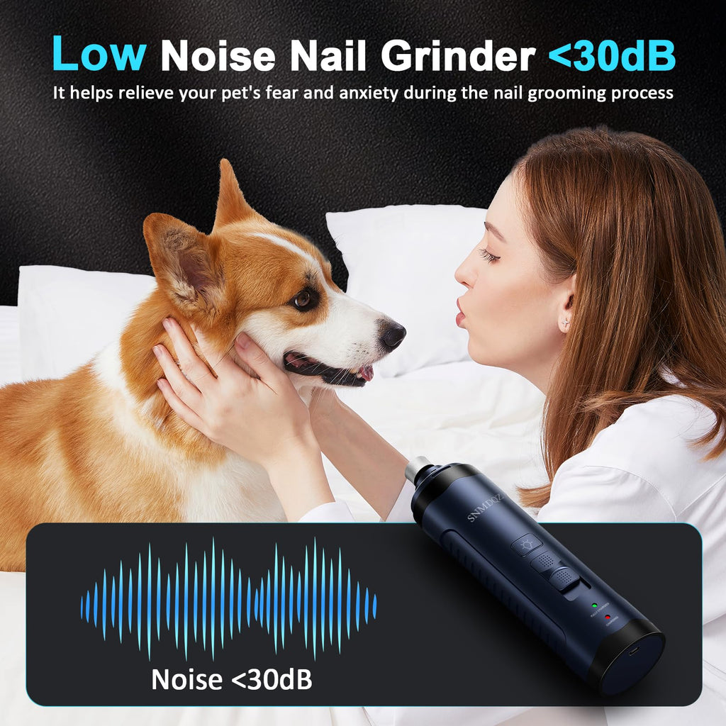 Dog Nail Grinder and Clippers Kit with 2 LED Lights J209241