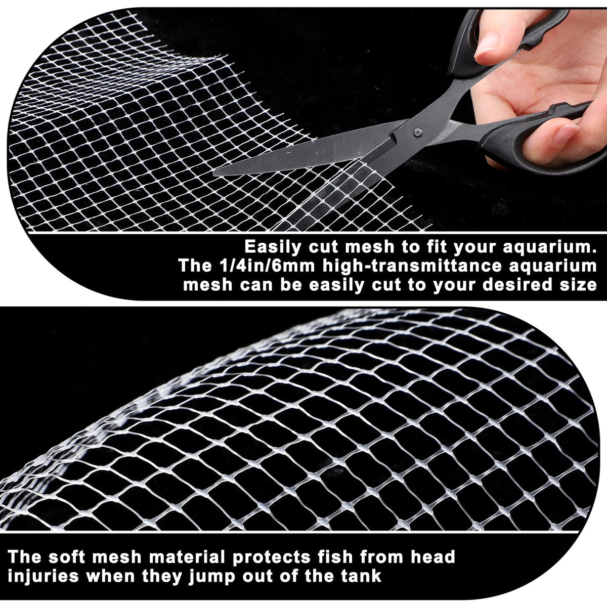Mesh Netting Aquarium Lid 3.3 x 5 Feet Fish Tank Cover S2695