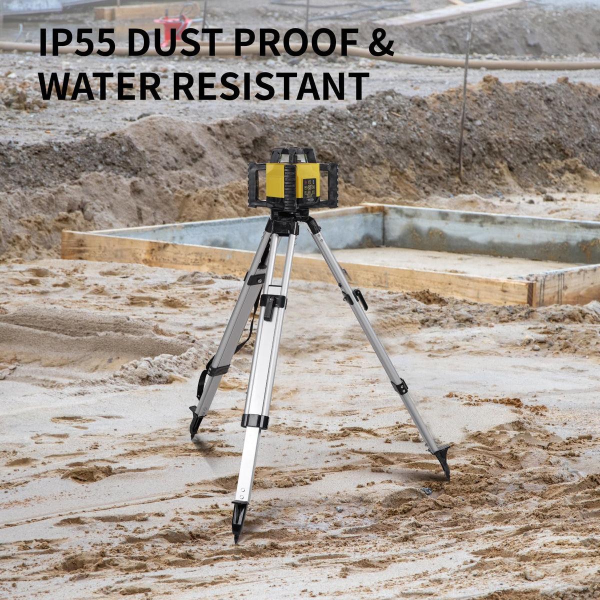 Green Self-Leveling Rotary Laser Level Kit with Tripod O4935