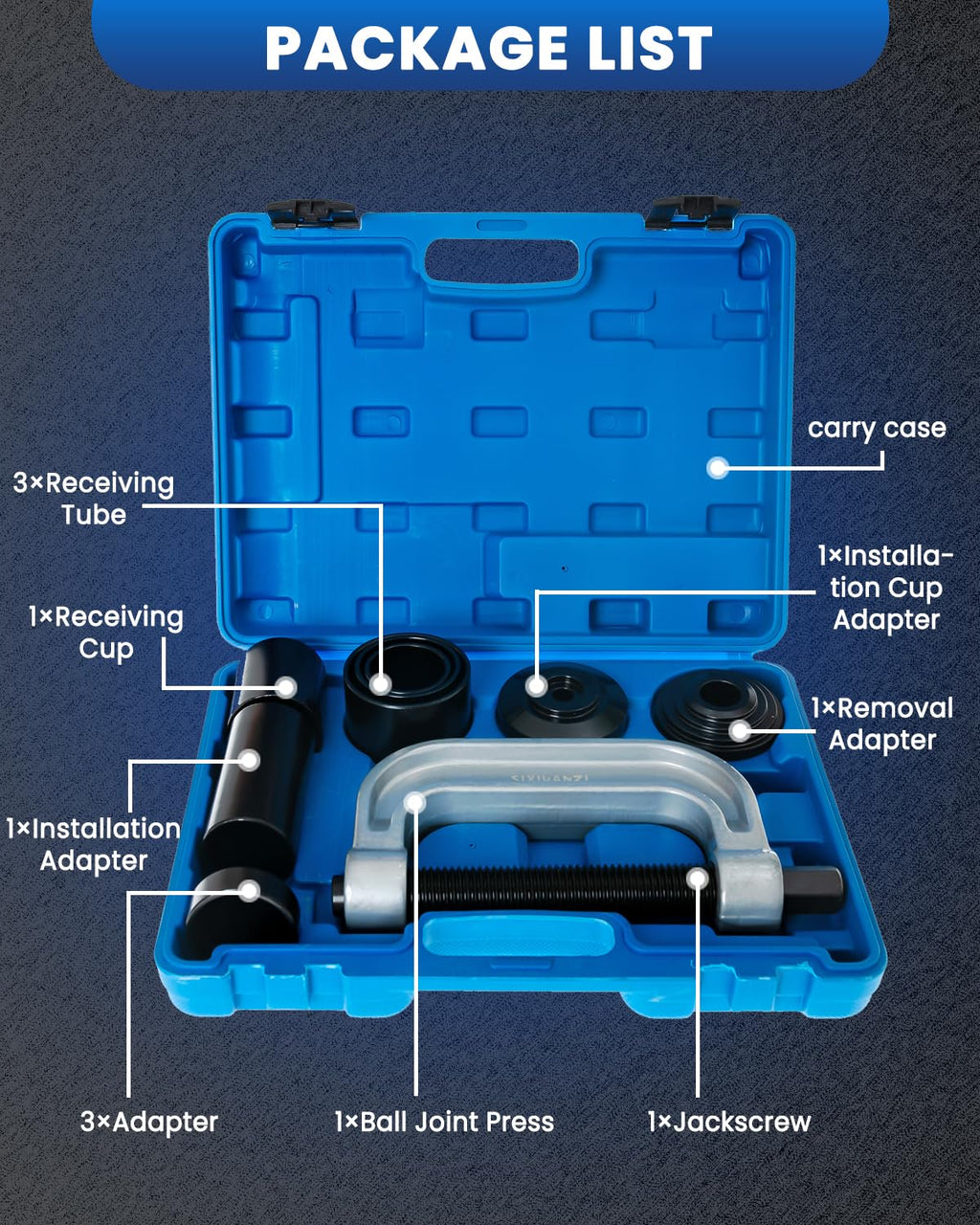 10-Piece Ball Joint Press and Removal Kit V835296
