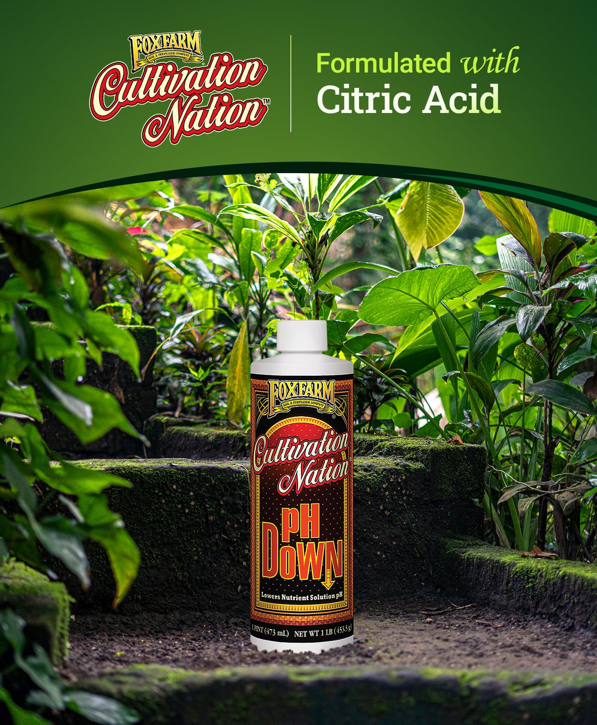 Citric Acid pH Down for Nutrient Solutions, 1 Pint N536