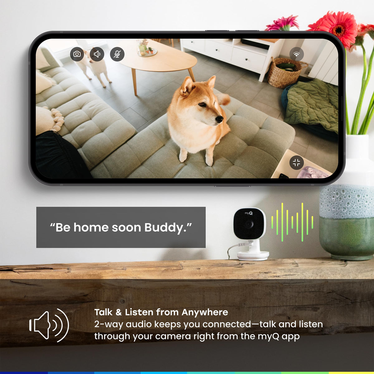 2K Smart Wi-Fi Indoor Security Camera with Night Vision E26986