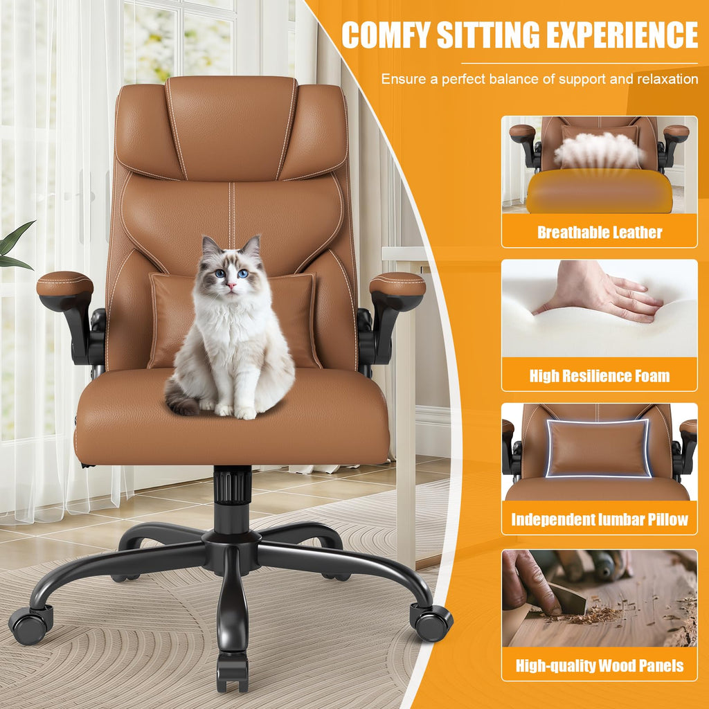 Ergonomic Office Chair with Flip-up Armrests F3134
