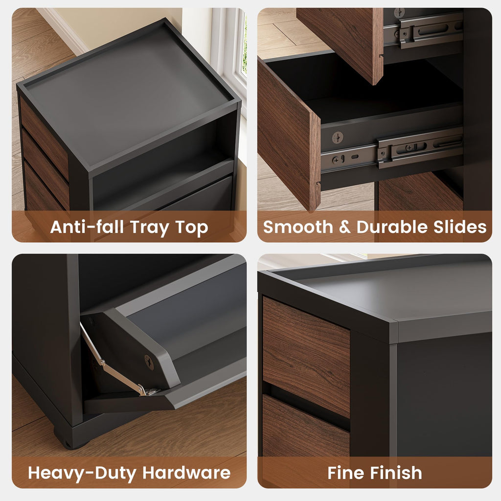 3 Drawer Mobile File Cabinet I505