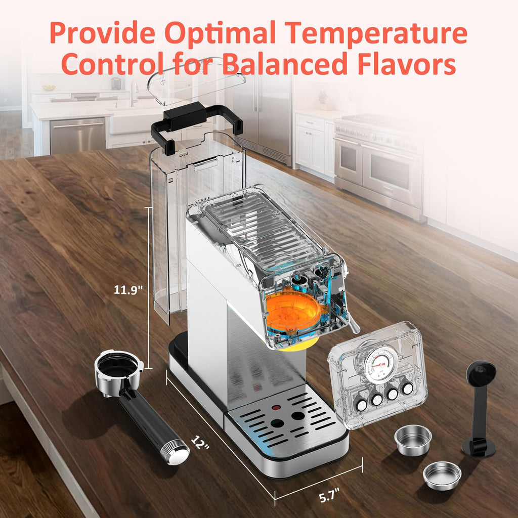 20 Bar Espresso Machine with Steam Wand K3065