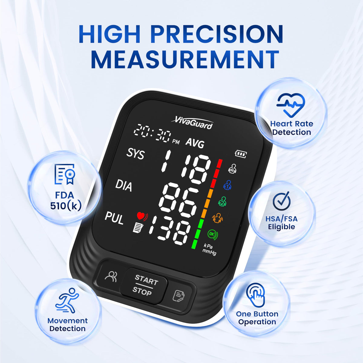 Upper Arm Blood Pressure Monitor E9322