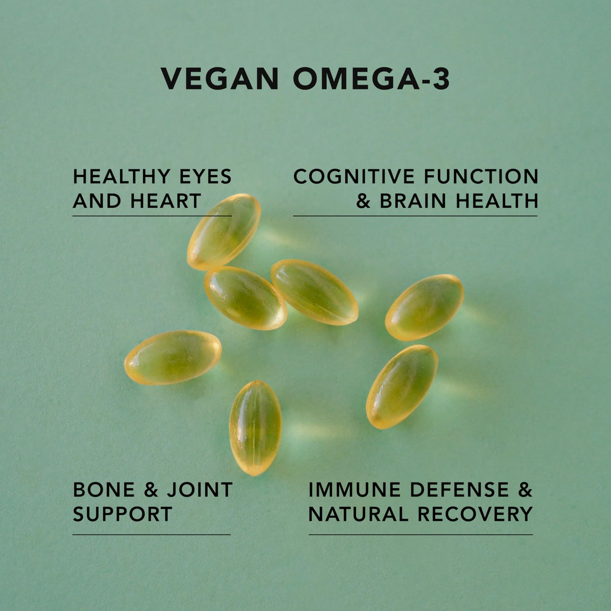 Vegan Omega-3 Algal Oil DHA EPA Softgels, 120ct V808145