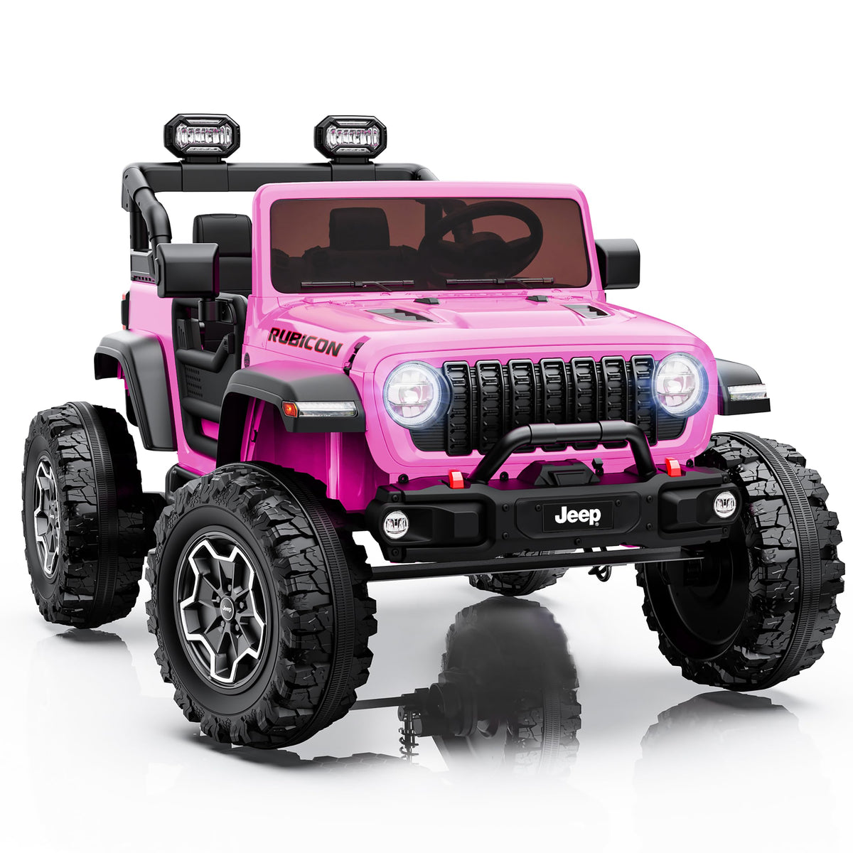 24V 2 Seater Ride on Car with Remote Control, Bluetooth (Pink) I11912