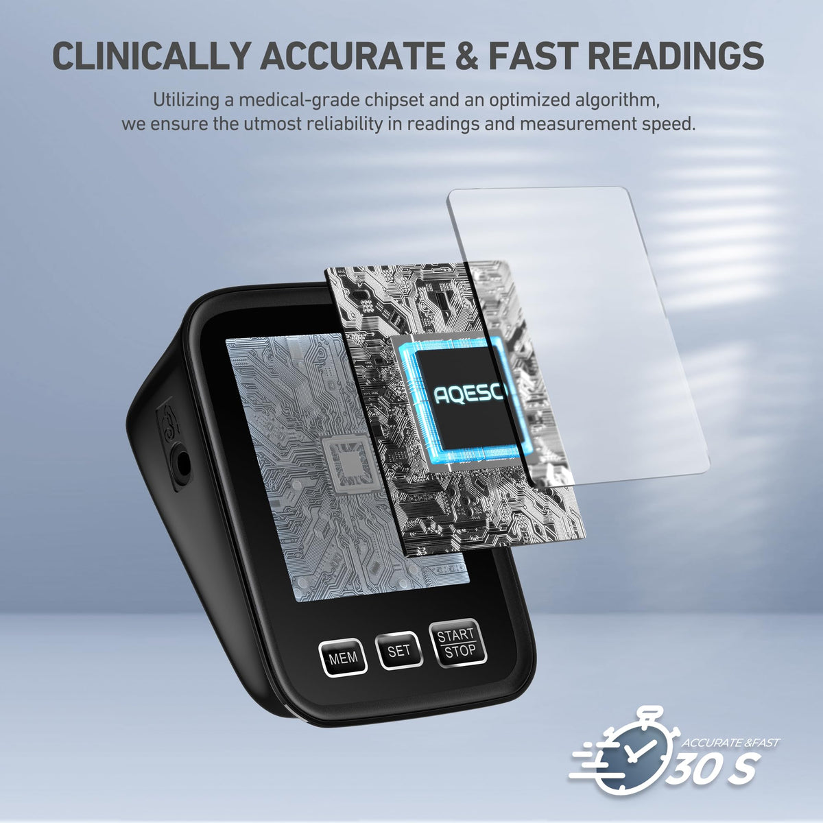 Blood Pressure Machine with 3 Size Cuffs and Backlit Display J10617